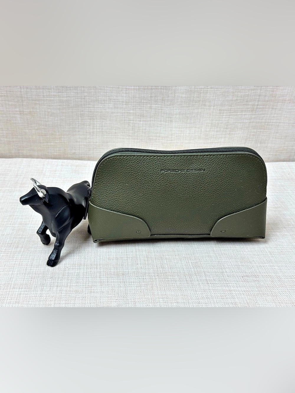 Porsche Design Leather Washbag Green